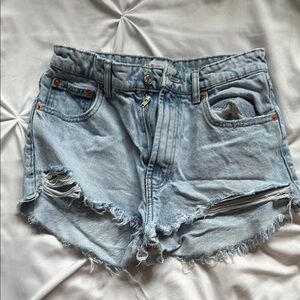 Light Blue Denim Shorts